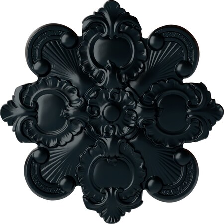 Ekena Millwork Katheryn Ceiling Medallion, Hand-Painted Night Shade, 18 1/8"OD x 1 1/4"P CM18KANSF